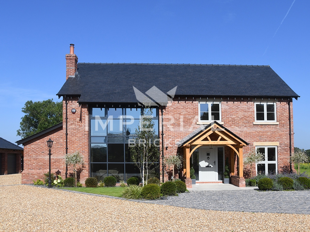 New build property, built using Tumbled Regency Multi handmade bricks.